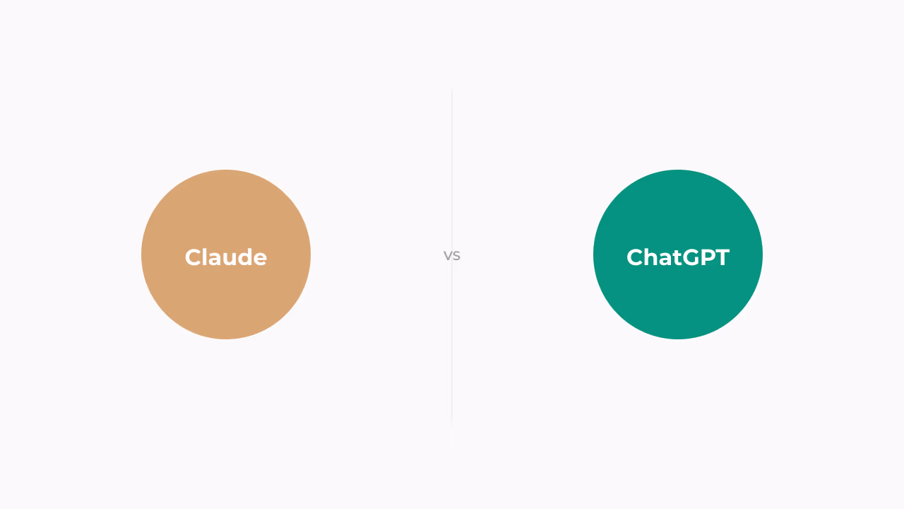 Comparación visual de dos interfaces de IA — claude vs chatgpt 2026